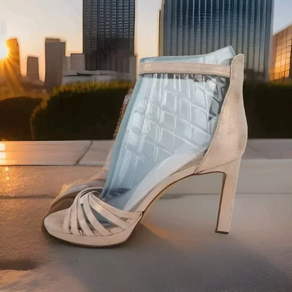 ✅Vince Camuto BERESTA High Heel Strappy Dress Heels W/Ankle Strap Women's 7.5M - Picture 1 of 11